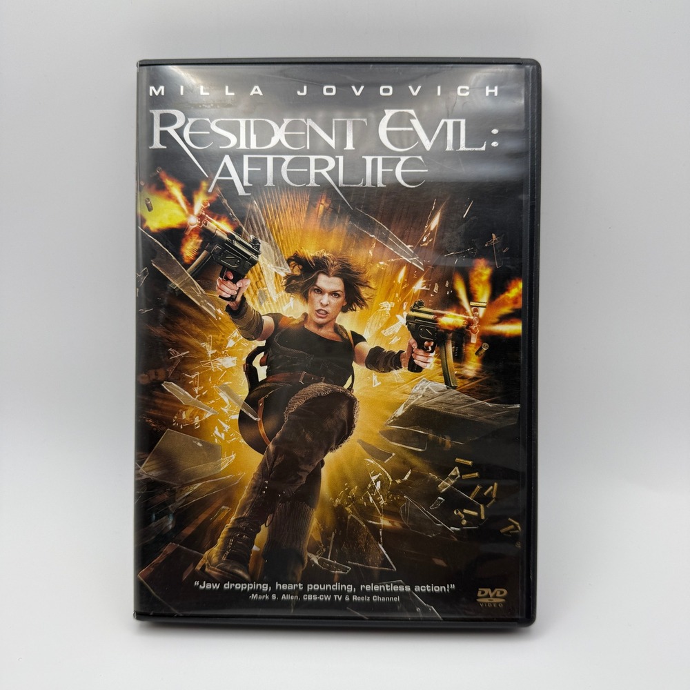 Resident Evil Afterlife DVD Milla Jovovich Action Sci-Fi Movie Widescreen